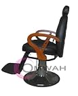 ALL PURPOSE New barber chair wood handles hair salon stylish hydraulic pump recline black