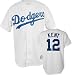 Jeff Kent White Majestic MLB Home Replica Los Angeles Dodgers Jersey