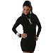 Longpulli mit Rollkragen Minikleid, Schwarz Gr. 34-38