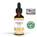 20% Vitamin C Serum with Hyaluronic Acid + Vitamin A, B6, E, K, Reduces Wrinkles and Sun Damage, Helps Smooth Face, Fade Brown Spots and Dark Circles Under Eyes, Anti-Aging Formula for Youthful Skin