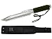 New Silver Fixed Blade Tactical Hunting Knife w Sheath