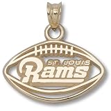 10kt Yellow Gold St. Louis Rams 1/2in Pendant