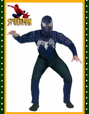 Spider-Man Spiderman Venom Deluxe Muscle Childs Costume