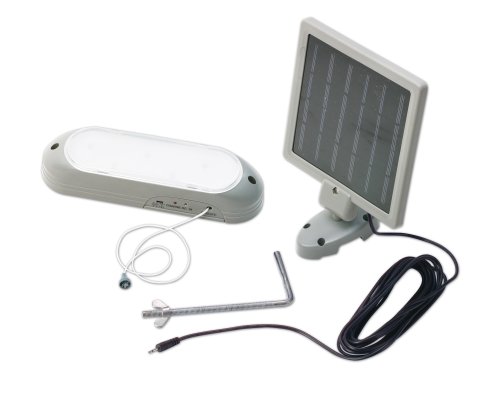 LED Solar Zusatzleuchte mit 10 weissen LEDs