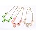 DDU(TM) Acrylic Flower Pendant Chain Gold Plated Women's Choker Necklace(Green)