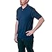Hanes Men's Cotton-Blend EcoSmart Jersey Polo with Pocket-XL-Navy