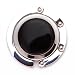 Black Shine Folding Purse Hook Hanger w/Box and Carrying Bag
