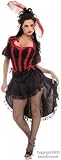 Adult Can Can Girl Dancer Costume (Sz:Large 14-16)