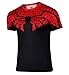 WUKE Men's Casual Spider Short T-shirt