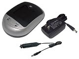 110V AC (Input), 12V-1A (Output), Battery Charger for SANYO DB-L80, Compatible Charger Part Numbers: VAR-L80