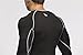 Men's Compression Tight Shirt Base layer Running Shirt Black/Blue