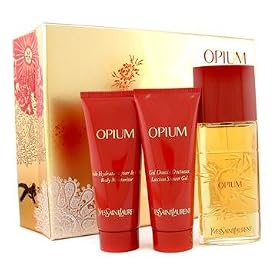 New Yves Saint Laurent Opium Coffret Eau De Toilette Spray 50ml + Body Moisturizer &Shower Gel 75ml