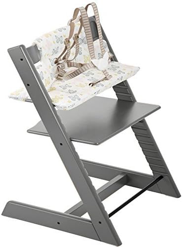 Stokke Tripp Trapp Highchair &amp; Tripp Trapp Cushion Sweet Butterfly (Storm Grey ) by Trip Trapp