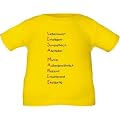 Kinder T-Shirt mit Aufdruck des NAMENS und dr EIGENSCHAFTEN der Kindes / Gr��e 60 - 164 in 5 Farben