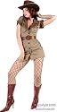 Adult Sexy Safari Women Outfit (Size: Medium 6-8)