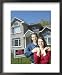 Couple Purchasing Home Framed Art Poster Print, 18x22