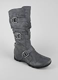 Buckled Suede Boot
