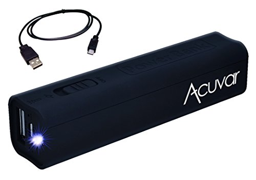Acuvar Power Bank 2600mAh Portable Backup Battery Charger with Built in Flash Light For Nokia Lumia 830, Lumia 530, Lumia 1320, Lumia Icon, Nokia Lumia 1520, Nokia Lumia 1020, Nokia Lumia 620, Nokia Lumia 925, Nokia Lumia 928 and other digital devices