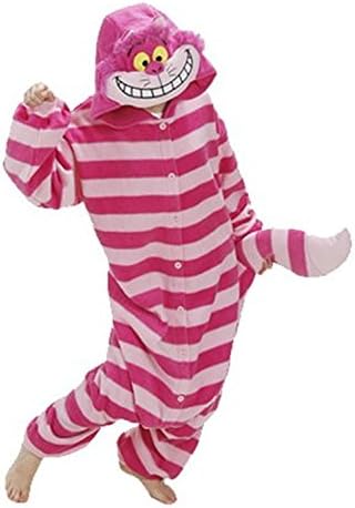 SAMGU Pajamas Anime Costume Adult Animal Onesie Cheshire Cat Cosplay Size M