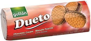 GULLON Mega Dueto Sandwich Cookies with Chocolate Cream 145g
