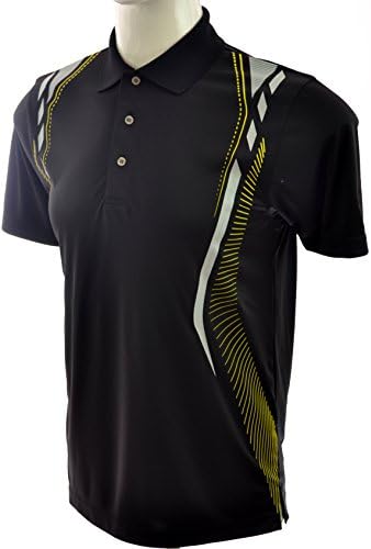 Champions Tour Men's Dry Wick Golf Polo (XL, Caviar)
