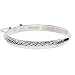 Eve's Addiction 7mm Diamond Cut Sterling Silver Bangle