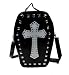 Gothic Cross Coffin Sling Bag / Handbag with Pyramid Studs