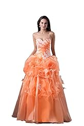 Sweetheart Taffeta/Tulle Lace-Up  Backless Evening Dress  With Ruffles