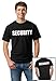 SECURITY | Event Safety Guard Two Side Print Black w/ Tall Sizes Unisex T-shirt