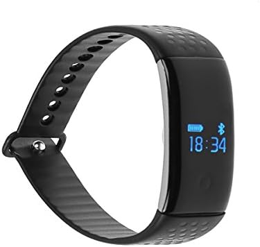 idealink K1 Bluetooth 4.0 Waterproof Sport Bracelet SmartWatch Heart Rate &amp; Dynamic Blood Oxygen &amp; Sleep Monitor Fitness Tracker Pedometer with OLED Display (black)