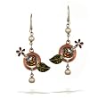 Mullanium Jewelry Nature Inspired Bee and Flower Earrings #E42 MUE NE