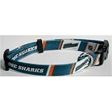 San Jose Sharks Adjustable Dog Collar Size Medium 14"-18"