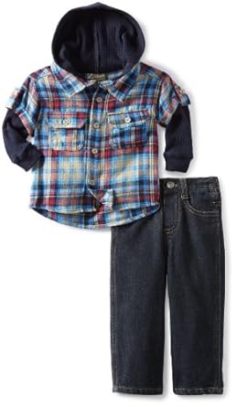 Nannette Baby-boys Infant Bear Flannel 2 Piece Pant Set