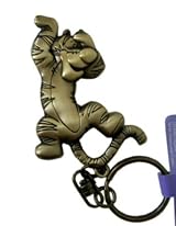 Disney Tigger Pewter Keychain Brass Color