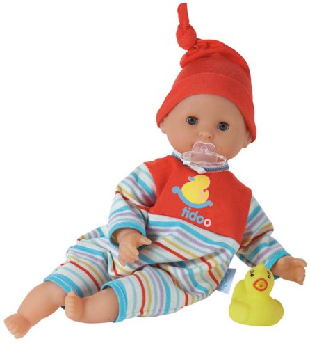 Childrens Toyshop  Toys : Corolle Tidoo Lutin Striped - 12' Doll