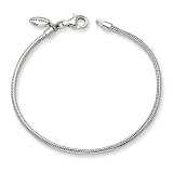 Sterling Silver Reflections Kids Lobster Polished Bracelet 5 Inches (2mm Diameter)
