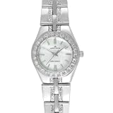 AK Anne Klein Ladies Silver-Tone Crystal Accented Watch #10-7977MPSV by AK Anne Klein