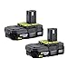 RYOBI 18-Volt ONE+ 2.0Ah Compact Lithium-Ion Battery (2-Pack) P161
