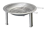 Grillschale aus Edelstahl 56cm Durchmesser, Höhe 30cm