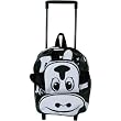 Cow Baby Cie Figural Back Pack Rolling Trolley, retractable handle and outside pockets