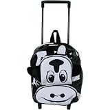Cow Baby Cie Figural Back Pack Rolling Trolley, retractable handle and outside pockets by BaCie