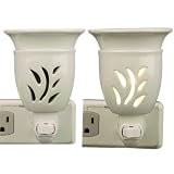 White Electric Plug-in Tart Warmer / Night Light Aroma Lamp Plug in