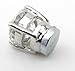 Generic 1pair Clear Crystal Magnet Stud Earrings Magnet Earring Unisex Men's Earring Clear--4 Claw