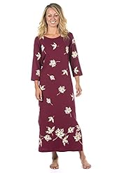 Petite Bateau Neck Scoop Neck Cotton/Knit 3/4 Sleeves Spring Summer Fall Ankle Length Evening Dress 