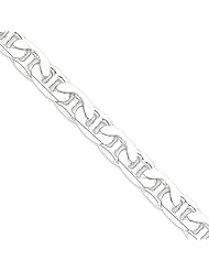 9.5mm, Sterling Silver, Anchor Chain, 9 inch