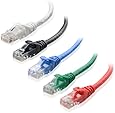 Cable Matters 160021 5-Feet Cat6 Snagless Ethernet Patch Cable, Pack of 5 (Black/ Blue/ White/ Red/ Green)