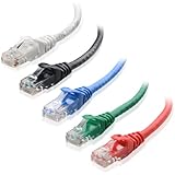 Cable Matters 160021 5-Feet Cat6 Snagless Ethernet Patch Cable, Pack of 5 (Black/ Blue/ White/ Red/ Green)