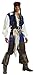 Disguise Men's Disney Pirates Of The Caribbean Captain Jack Sparrow Classic Costume, Brown/Blue White, Medium