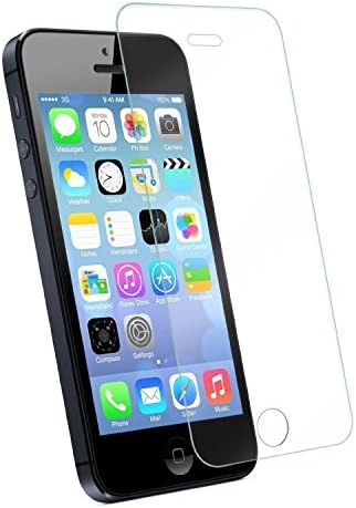 Iphone 5/5s/5c Screen Protector,(wolf Totem®)0.3mm Ultra-thin Premium Toughened Glass Screen Protector for Iphone 5/5s/5c with 2.5d Rounded Edges