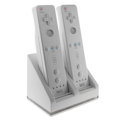 Bluelight HDE Dual Wii Remote USB Charging Station with Battery Packs